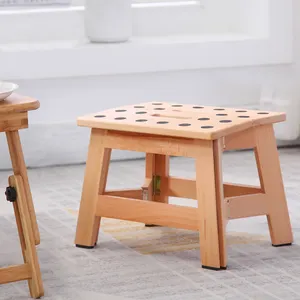 High Quality Design Cheap Foderable Anti-Slipery Wooden Stool Wooden Bench