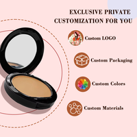 Meilleur maquillage 14 couleurs poudre compacte pour contour du visage label privé Oem fond de teint poudre pressée pour toutes les peaux