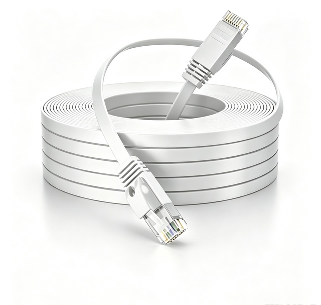 Premium Quality Cat6 Flat Ethernet Cable CCA UTP Thin RJ45 Patch Cord for Printer Laptop Network Connection