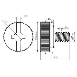 Tornillos de mariposa Phillips con ranura y hombro escalonado M3 M4 M5 M6 para caja de PC UNC UNF 6 # -12 # - Product Image 3