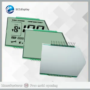 Custom Segment Lcd Display Cheap Price HTN Positive 4.5v Segment Displays Screen Lcd 7 Monochrome Segment Lcd Display
