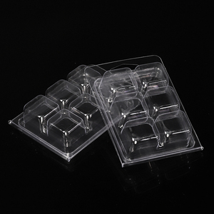 Velas de plástico transparente perfumadas colgantes, cubos de concha, molde de 6 cavidades, embalaje de concha de almeja, contenedores de cera derretida para <span class=keywords><strong>Tartas</strong></span> de cera - Product Image 3