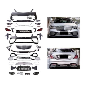 Kit de Carrocería Delantera y Trasera con Luces Antiniebla para BENZ Clase S S65, Modificación y Actualización de Automóviles W222 2014-2017, Estilo 2019 - Product Image 1