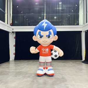 Mascota <span class=keywords><strong>Inflable</strong></span> Gigante de Jugador de Fútbol, de Tela Oxford, <span class=keywords><strong>Inflable</strong></span> Publicitario para Niños, para Juegos de Fútbol, Decoración de Eventos - Product Image 1