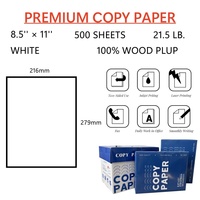 Papier d'imprimante à usage multiple 70gsm 80gsm A4 format lettre 8.5X11 pouces 500 feuilles de papier blanc pour l'école