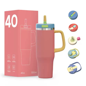 40oz Tumbler Water Bottles Stainless Steel Mugs Trending Travel Sublimated Vacuum Tumbler <b>Cup</b> Mug - Product Image 2