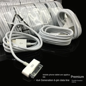 1m 2M 30-pin bện <span class=keywords><strong>USB</strong></span> sạc cáp cho Apple iPhone 4 4S 3 3GS cho iPod nano <span class=keywords><strong>iPad</strong></span> 1 2 3 iPhone4 sạc cargador chargeur - Product Image 4