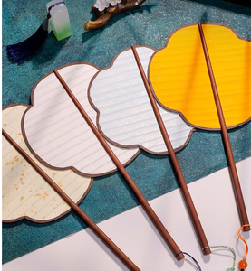 Handgemachtes Reispapier Alter Stil Fan Blank Kalligraphie Fan Traditionelle Chinesische Malerei Benutzer definierte Handschrift liche Kunst <span class=keywords><strong>Promotion</strong></span> Geschenk - Product Image 3