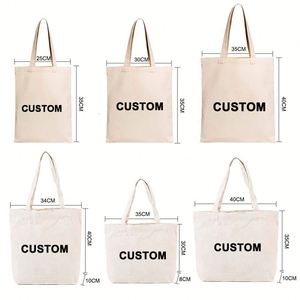 Custom <b>Canvas</b> Zipper Shopping <b>Bag</b> <b>Large</b> Capacity Tote <b>Bag</b> Fashion Letter Printing Women's Simple Shoulder <b>Bag</b> - Product Image 4