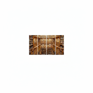 Elegant Printed Canvas Artwork: Office Decor, <b>Books</b> <b>Wall</b> Hanging,SET OF 4 CANVAS - Product Image 2