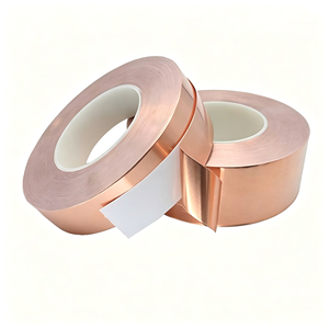 Bande de <span class=keywords><strong>cuivre</strong></span> de blindage EMI 0,05 mm x 50 m, adhésif conducteur simple face pour mise à la terre des appareils électroniques - Product Image 5