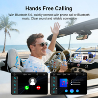 Autoradio Android Auto Carplay avec caméra de recul AHD, mains libres, USB, FM, SWC pour FIAT 500/500C/500S/500E 2007-2015