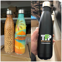 Thermos portable en acier inoxydable pour l'extérieur, design haut de gamme, bouteille d'eau isolée sous vide à double paroi en forme de cola pour le sport