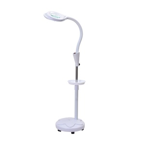 Lampe <span class=keywords><strong>Loupe</strong></span> Cosmétique LED sur Pied avec Support Réglable à 360° et Grossissement 16x pour Visage et Yeux – Prise US - Product Image 5