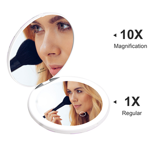 กระจกพกพา POWERME 1X 10X ขยายภาพ พร้อมไฟ LED ในตัว  กระจกพกพาขนาดกะทัดรัดพร้อมไฟ - Product Image 4