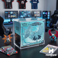 Protecteur TCG en acrylique pour boîte de boosters Pokémon ETB, magnétique, anti-UV, écologique, pour vitrine moderne, qualité supérieure