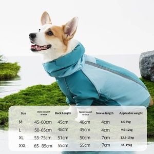 Vêtements de pluie modernes pour chien, imperméable intégral color-block à quatre pattes pour jours de pluie, tailles XS, petits <span class=keywords><strong>et</strong></span> moyens chiens, <span class=keywords><strong>Corgi</strong></span>, <span class=keywords><strong>Teckel</strong></span>, etc. - Product Image 6