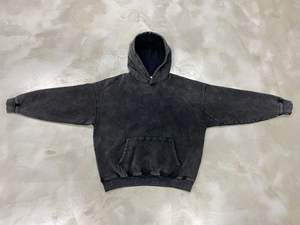 Custom 500 Gsm Cropped Hoodies Thick Fleece <b>French</b> Terry Blank Oversized Hoodie Boxy fit Cotton Heavyweight boxy Hoodie for men - Product Image 5