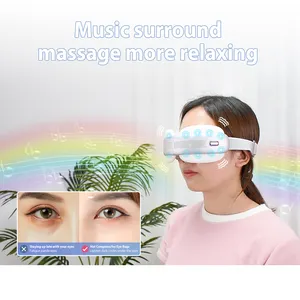 New Relax Eye Strain Dark Circle Eye Massager Machine With Heat And Music