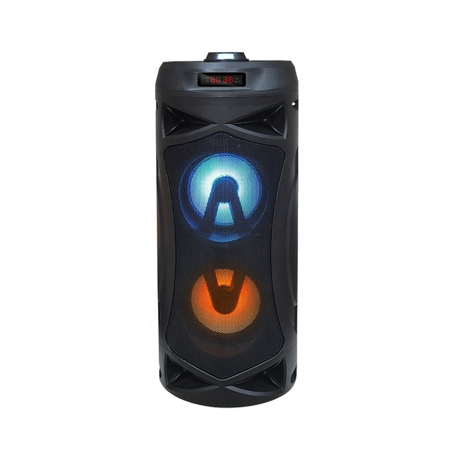 AUDMIC SP-1098 Active Outdoor Karaoke Speaker Player USB Amplifier Wireless Charging USB Display Mobile Phone Double 4'' Plastic