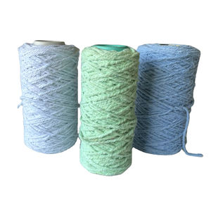 Couleurs personnalisées, prix bas, fil de serpillière en coton recyclé mélangé à du polyester, doux et durable - Product Image 1