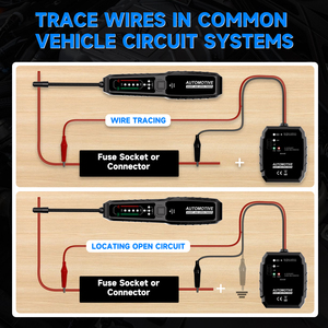 <span class=keywords><strong>Traceur</strong></span> de fils électriques professionnel DC 6-42V avec générateur de tonalité, outil de diagnostic pour voitures, camions, réparation DIY - Product Image 5