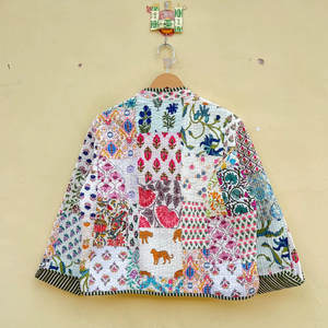 เสื้อโค้ทผ้าฝ้ายลำลองระบายอากาศลายปะติดสไตล์วินเทจสำหรับผู้หญิงรุ่นใหม่ ยุน 2025 - Product Image 1