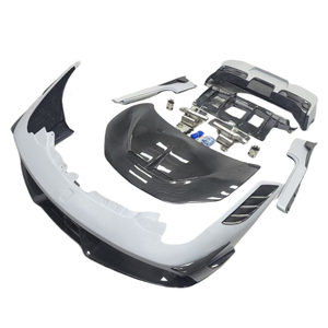 Para <span class=keywords><strong>Ferrari</strong></span> <span class=keywords><strong>458</strong></span> Italy Upgrade SP estilo medio fibra de carbono parachoques delantero parachoques trasero falda lateral capó tubo de escape Kit de cuerpo - Product Image 1