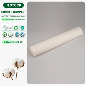 Compacto peinado 100% algodón Greige tela 40x40 133x72 precio competitivo tela tejida para dama vestido Venta caliente entrega rápida - Product Image 1