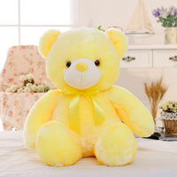 Vente en gros HQ Hot Kinqee Vente à chaud Creative Light up Led Coloré Rougeoyant 30cm Ours en peluche Animal en peluche Jouet en peluche Cadeau de Noël