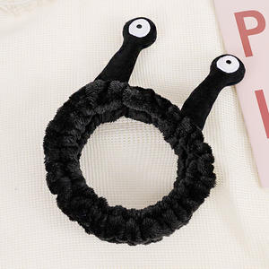 Custom Cartoon <strong>Snail</strong> Hair Band Fleece Women Washing Face Elastic Hairband Facial <strong>Makeup</strong> Spa <strong>Headband</strong> - Product Image 5
