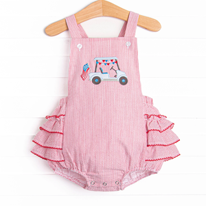 Baby Girl Dresses 4th of July Clothes for Girls Seersucker Custom logo Matching <strong>Family</strong> <strong>Outfits</strong> Kids Boys Clothing Sets - Product Image 3
