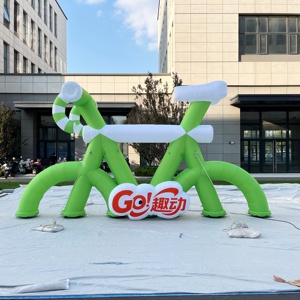 Ballon géant gonflable imperméable et durable en forme de vélo avec ventilateur intégré, couleurs et tailles personnalisables, installation facile pour la décoration d'événements - Product Image 2