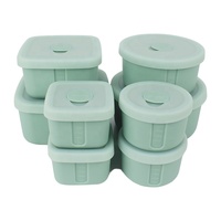 Boîte à lunch en silicone anti-fuite de taille multiple Conteneurs de conservation des aliments sous vide pour le voyage