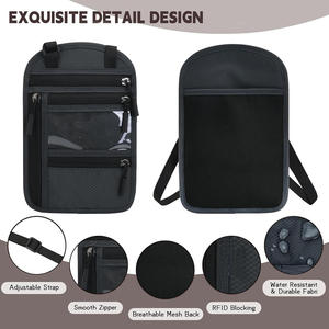 <span class=keywords><strong>Portefeuille</strong></span> de voyage pour passeport, porte-cartes familial, <span class=keywords><strong>anti</strong></span>-vol, <span class=keywords><strong>anti</strong></span>-RFID, imperméable, pour documents et argent - Product Image 4