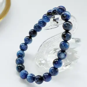 Wholesale 8mm Natural Blue Kyanite Gemstone Bracelet Healing Natural Fashion Jewelry Bracelets