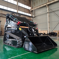 Spedizione Gratuita Euro 5 EPA Kubota Diesel Mini Skid Steer Loader 400Kg con Trituratore Forestale e Rasaerba - Produttore di Caricatori Cingolati