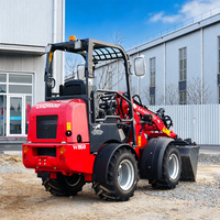 Cargadora de Construcción de 2570 kg con Certificación CE ISO, Cargadora de 4 Ruedas de Alta Potencia, Cargadora Compacta para Patio W1160 con Accesorios, Venta al Por Mayor