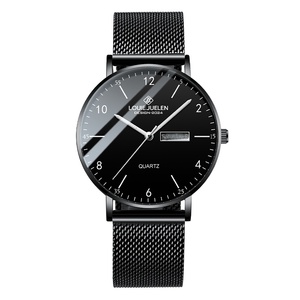 Nuevo Reloj de Cuarzo para Hombre, Ecológico, Simple y Moderno, Ultrafino, Resistente al Agua 3ATM, Correa Acrílica de 40mm, Negro Samurai - Product Image 5