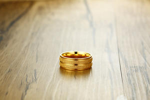 Fashion Jewlery Accessory 8mm <strong>Titanium</strong> Frosted <strong>Ring</strong> Stainless Steel <strong>Men's</strong> Gold <strong>Rings</strong> - Product Image 5