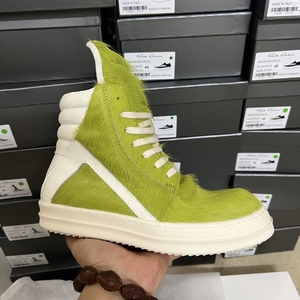 Baskets montantes en toile de haute qualité à lacets, style urbain, avec fourrure, pour femmes et hommes, chaussures de marche de marque - Product Image 2