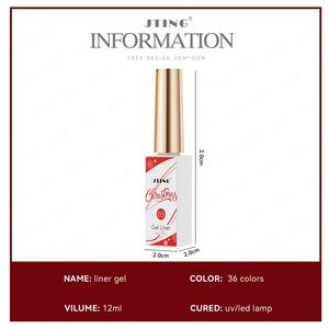 JTING - Juego de Esmaltes de Gel para Uñas Navideños, Diseño Nuevo y Popular, 6 Colores, en Caja, OEM, 36 Colores Opcionales - Product Image 6