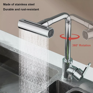 Hlk New 360 độ xoay hiện đại đa chức năng bếp Vòi nước lạnh và nước nóng tap bồn rửa nhà bếp Vòi bán buôn - Product Image 3