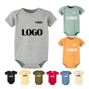 2022 Best Custom Made Logo 100% cotone Baby One Set pagliaccetto per Baby Jumper Set