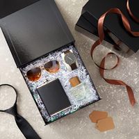 Boîte à bijoux collier magnétique d'emballage en carton rigide pliable de luxe de conception personnalisée
