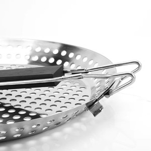Field Camping High Quality Stainless Steel Reusable Portable Multi-Function Heat Resistant Easily Cleaned Folding <b>BBQ</b> Grilled - Product Image 4