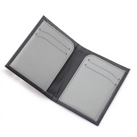Dompet Pria Kulit Asli Tipis Khusus Anti RFID Model Lipat Pendek Multi Slot Kartu Grosir OEM