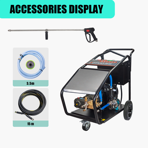 Nettoyeur haute pression avec arrêt automatique du pistolet, filtration 3 couches, 500 bars, nettoyeur électrique industriel pour le décapage de peinture - Product Image 4