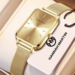 Orologi da <span class=keywords><strong>Donna</strong></span> Hannah Martin, Personalizzati, Minimalisti, al Quarzo Giapponese, Impermeabili, con Quadrante <span class=keywords><strong>Quadrato</strong></span>, alla Moda - Product Image 2