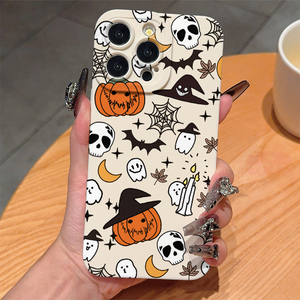 เคสป้องกันกันกระแทก TPU นิ่มลายผีฟักทองสุดสร้างสรรค์อย่างมีสไตล์สำหรับ iPhone 11-17พร้อมการพิมพ์ยูวีจากแบรนด์จีน - Product Image 6